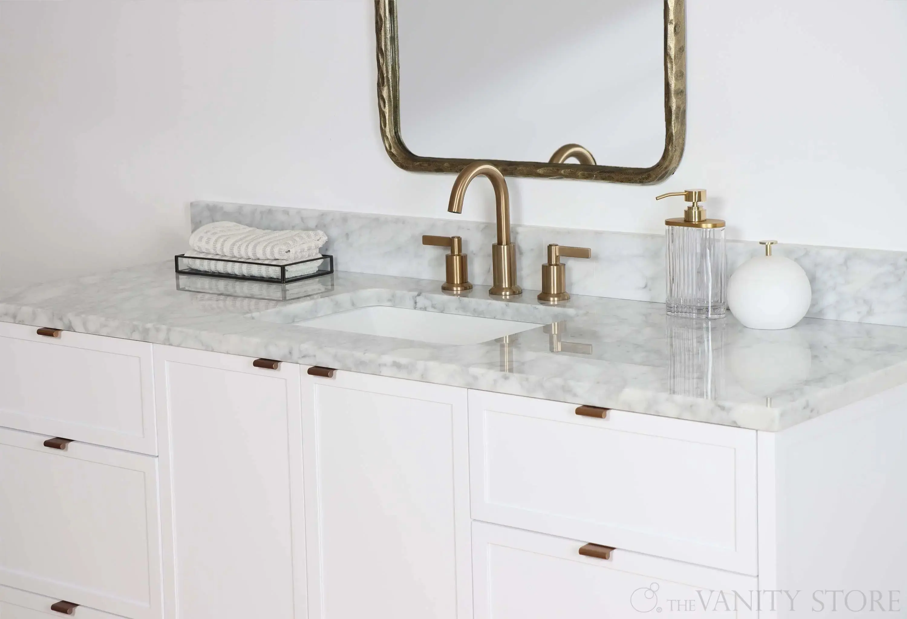Cape Breton 60" Satin White Bathroom Vanity - Image 9