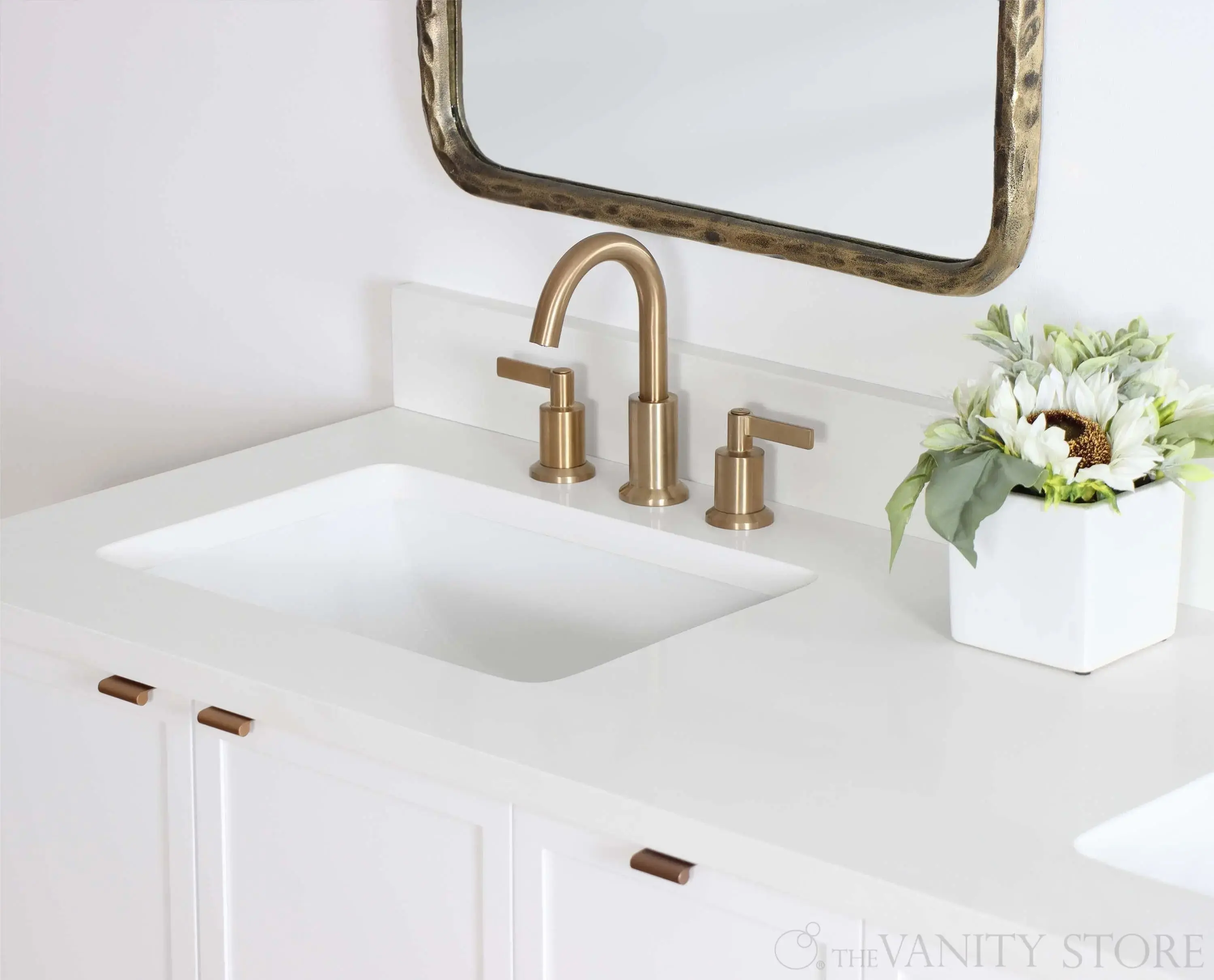 Cape Breton 60" Satin White Bathroom Vanity, Double Sink - Image 10
