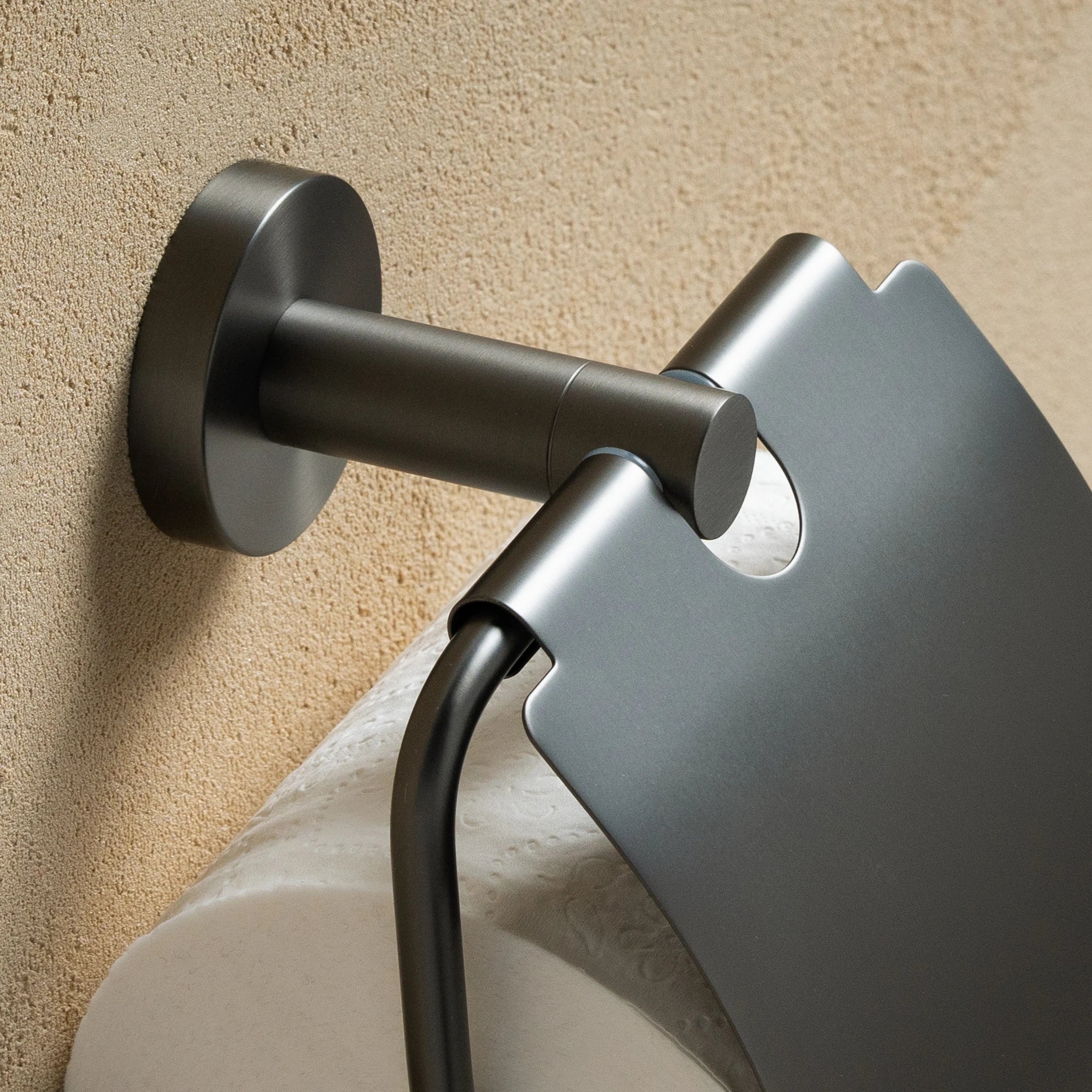 Capri Toilet Paper Holder w/ Cover - Image 16