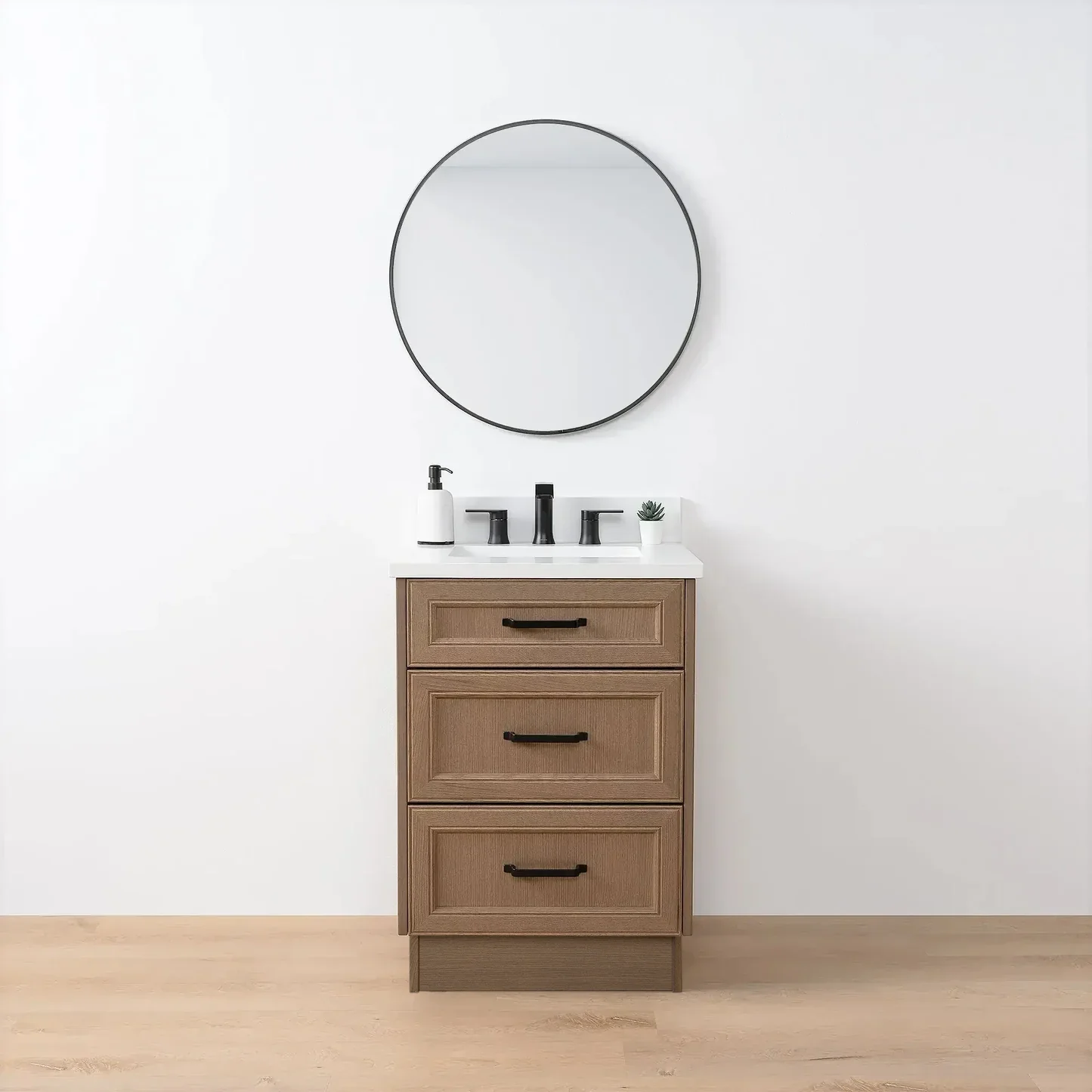Davenport 24" Almond Coast Bathroom Vanity - All Drawers - Image 19