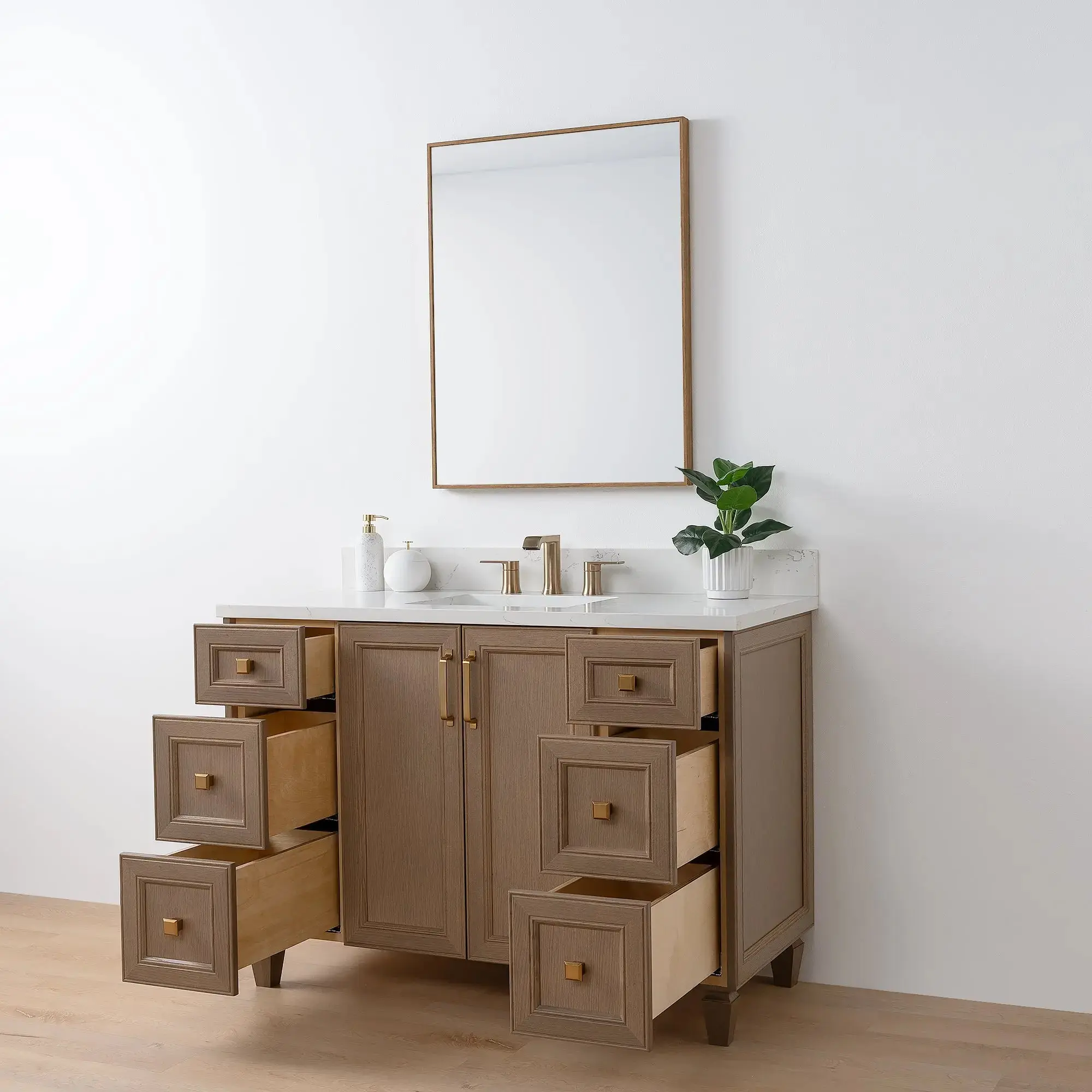 Davenport 48" Almond Coast Bathroom Vanity - Image 10