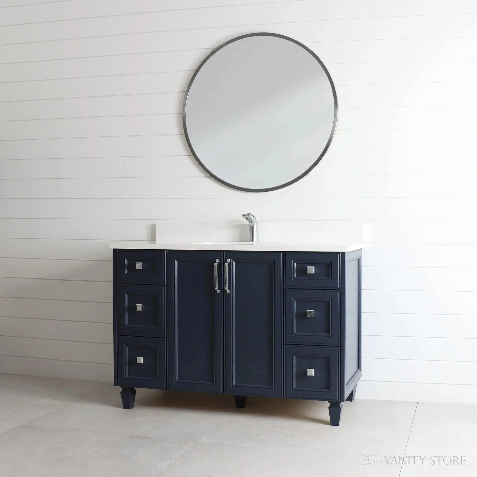 Davenport SLIM 48" Pacific Blue Bathroom Vanity - Image 10