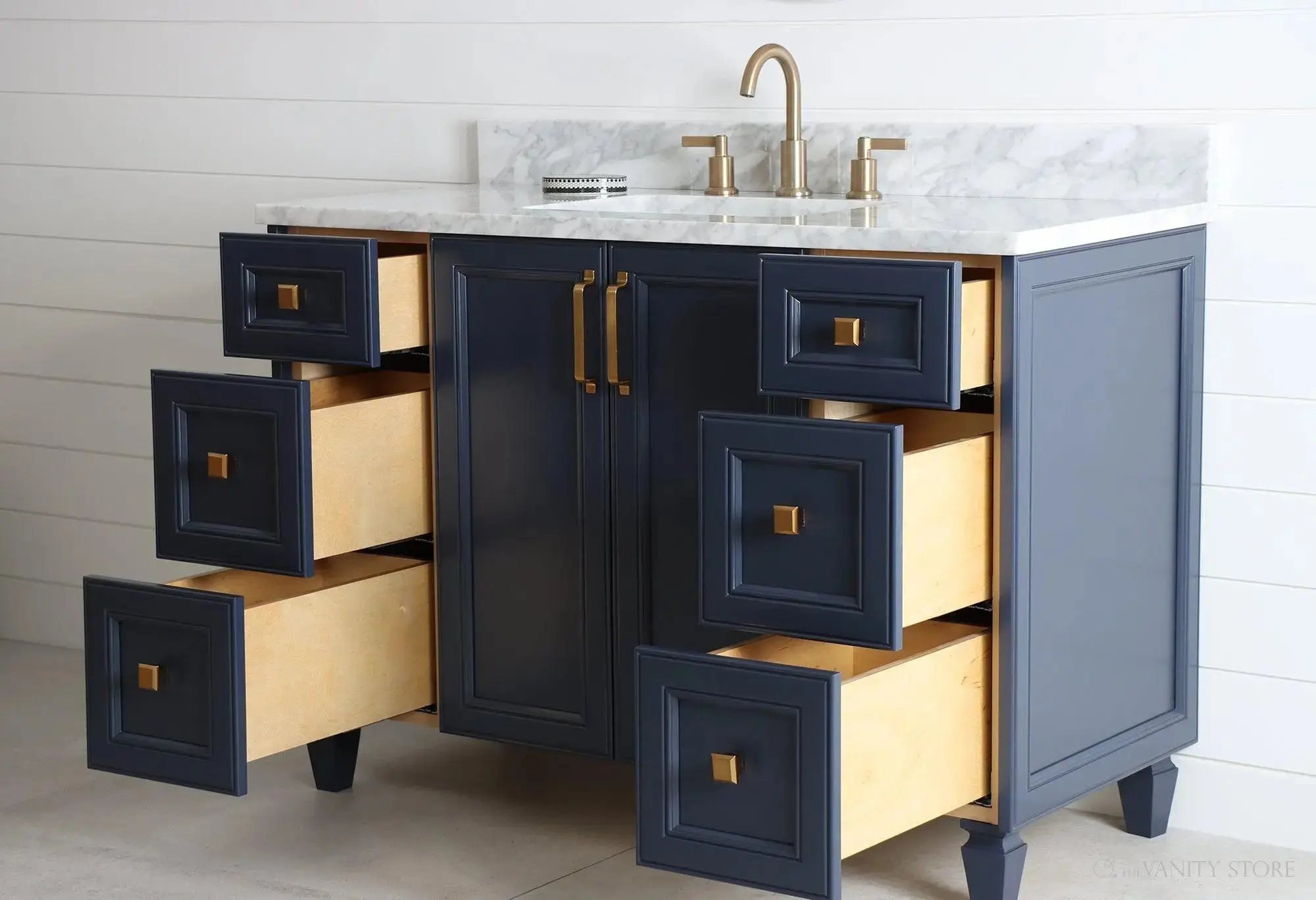 Davenport SLIM 48" Pacific Blue Bathroom Vanity - Image 5