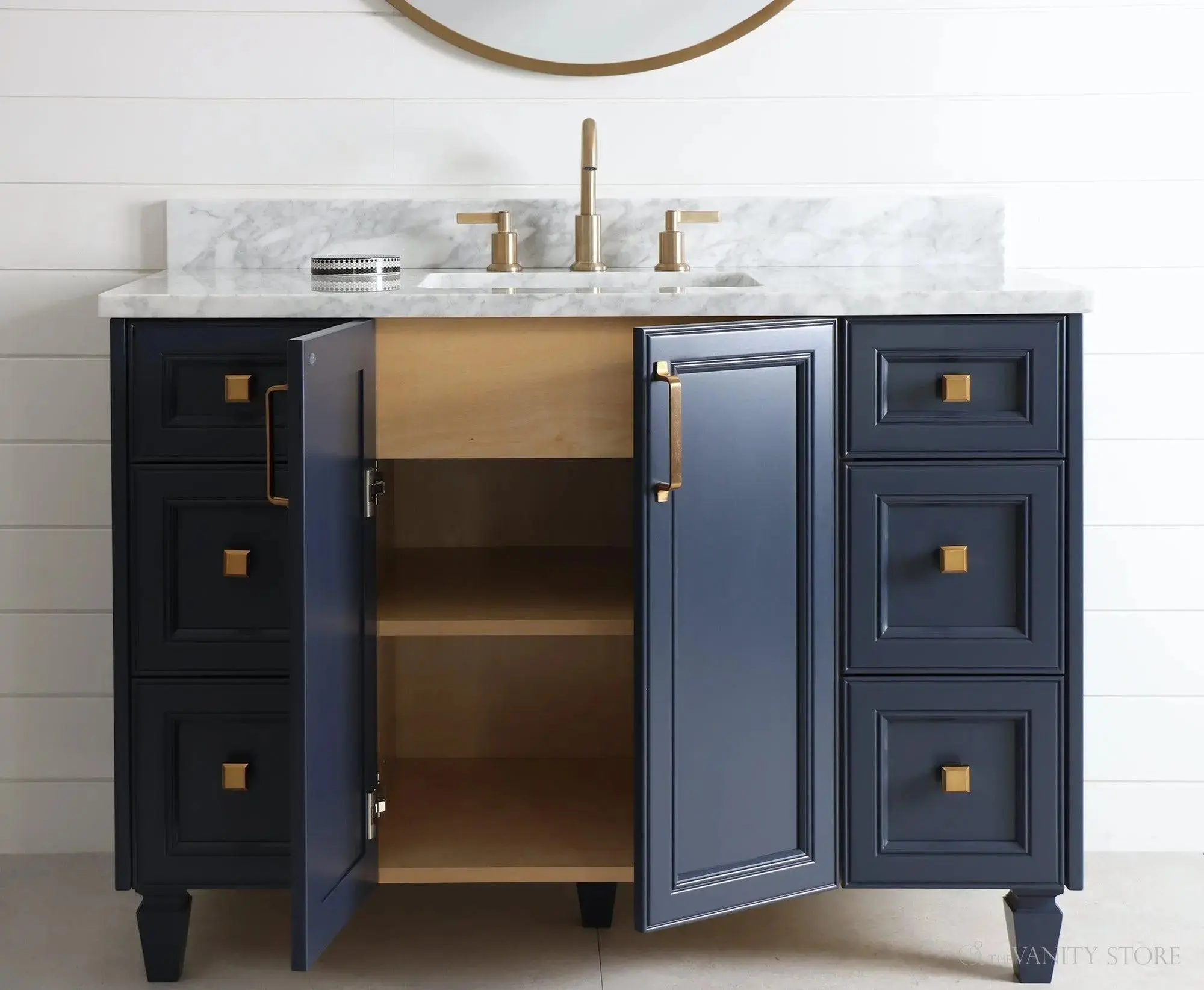 Davenport SLIM 48" Pacific Blue Bathroom Vanity - Image 6