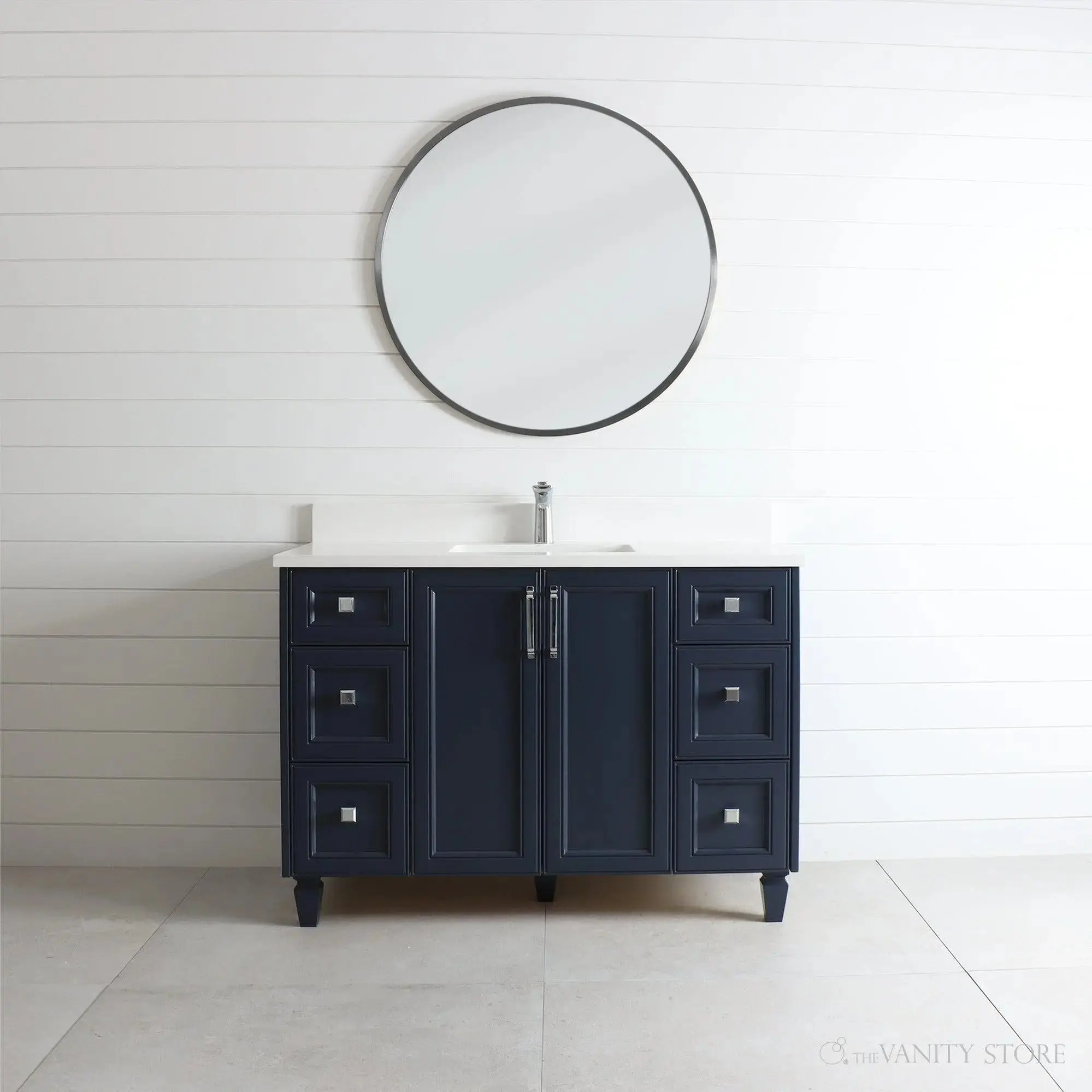 Davenport SLIM 48" Pacific Blue Bathroom Vanity - Image 9