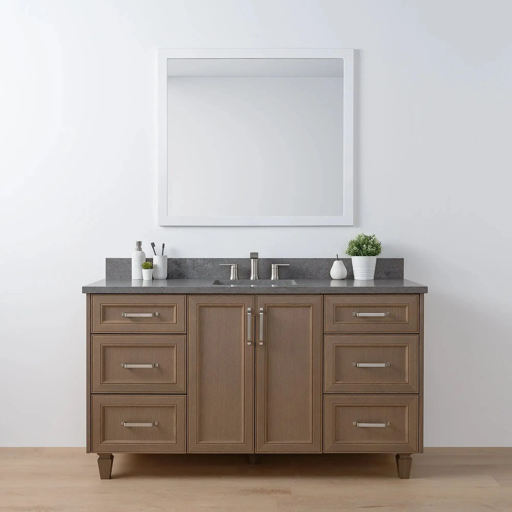 Davenport SLIM 60" Almond Coast Bathroom Vanity - Image 14