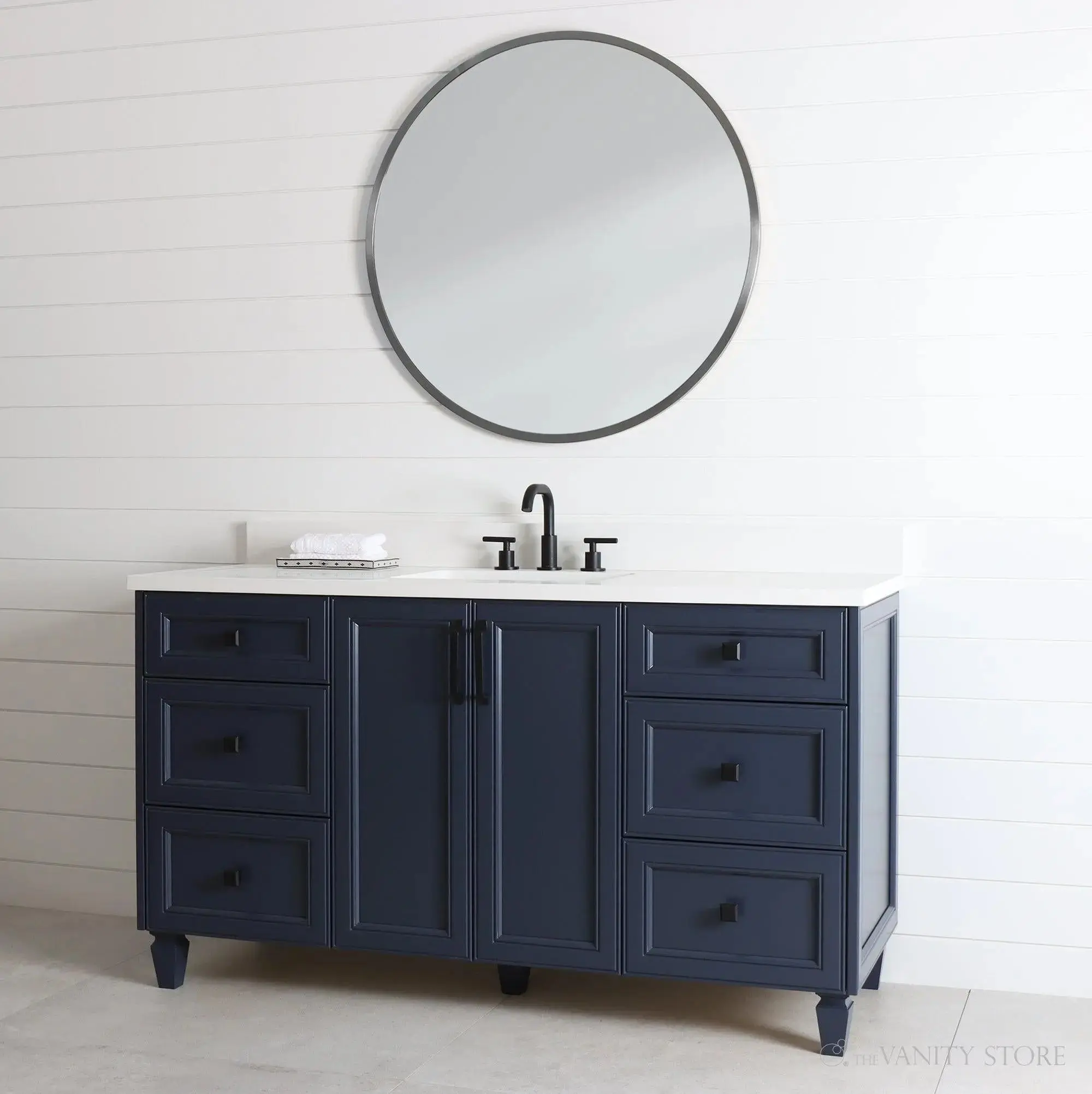 Davenport SLIM 60" Pacific Blue Bathroom Vanity - Image 10