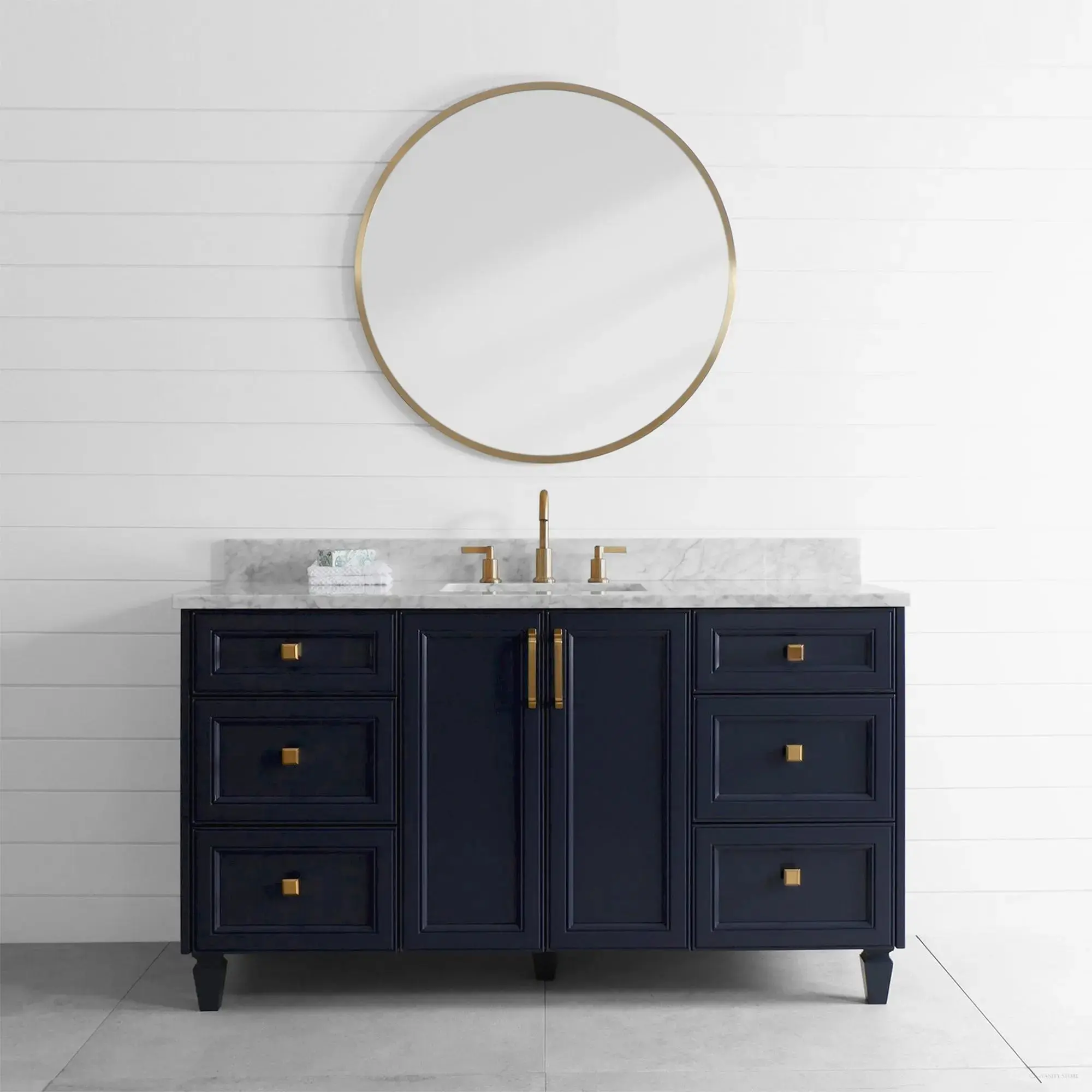 Davenport SLIM 60" Pacific Blue Bathroom Vanity - Image 2