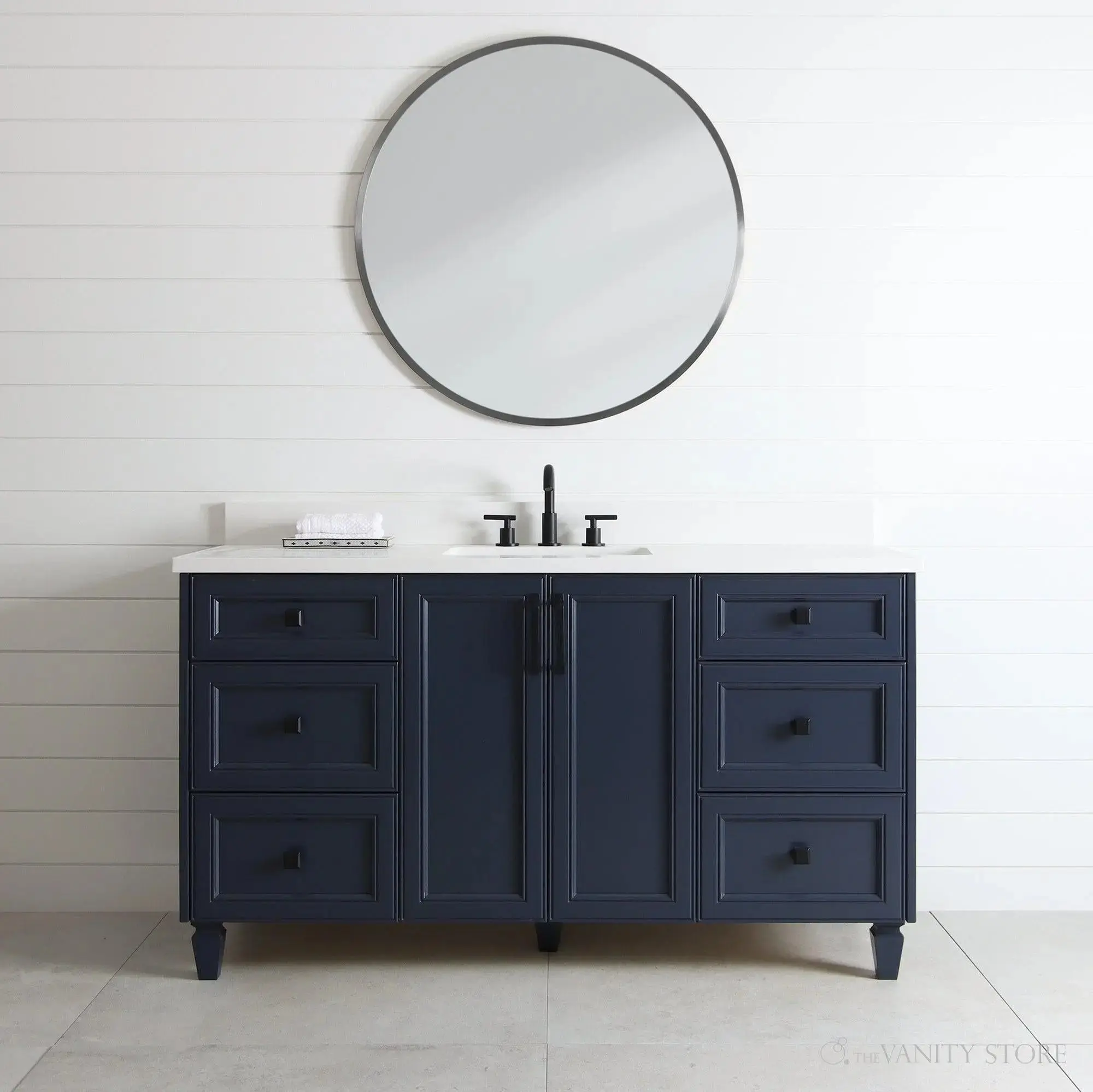 Davenport SLIM 60" Pacific Blue Bathroom Vanity - Image 9