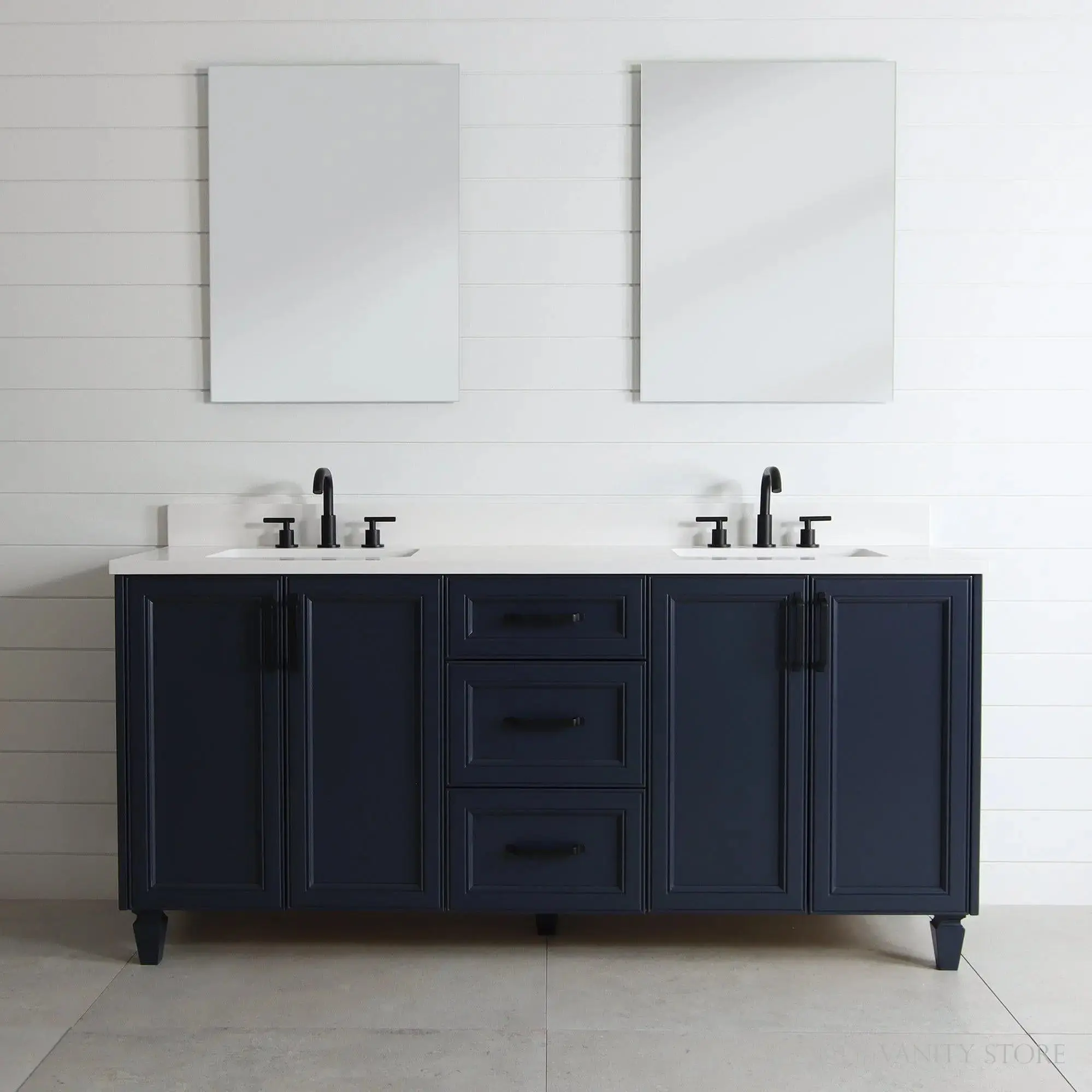 Davenport 72" Pacific Blue Bathroom Vanity, Double Sink - Image 9