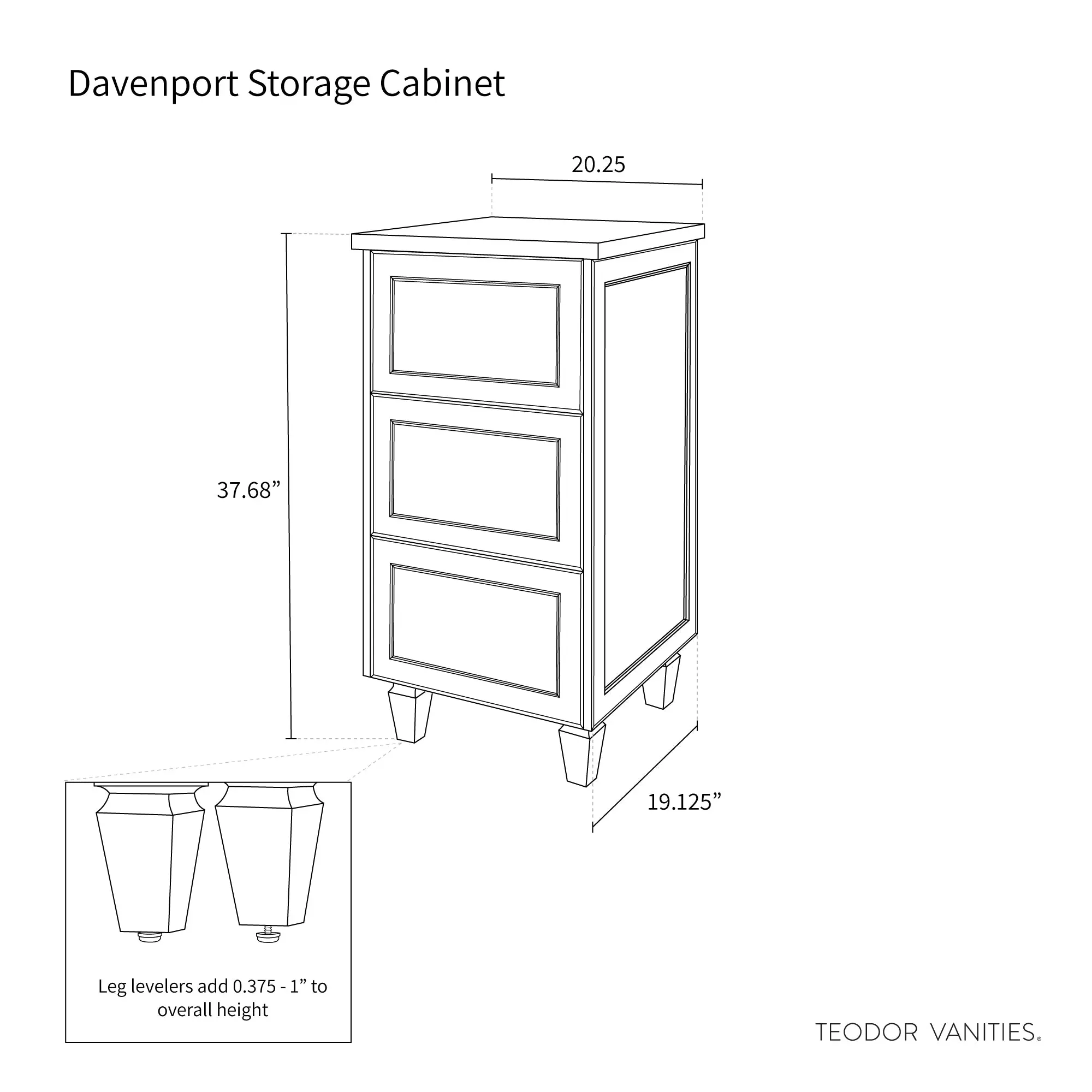 Davenport Almond Coast Storage Cabinet - Image 14
