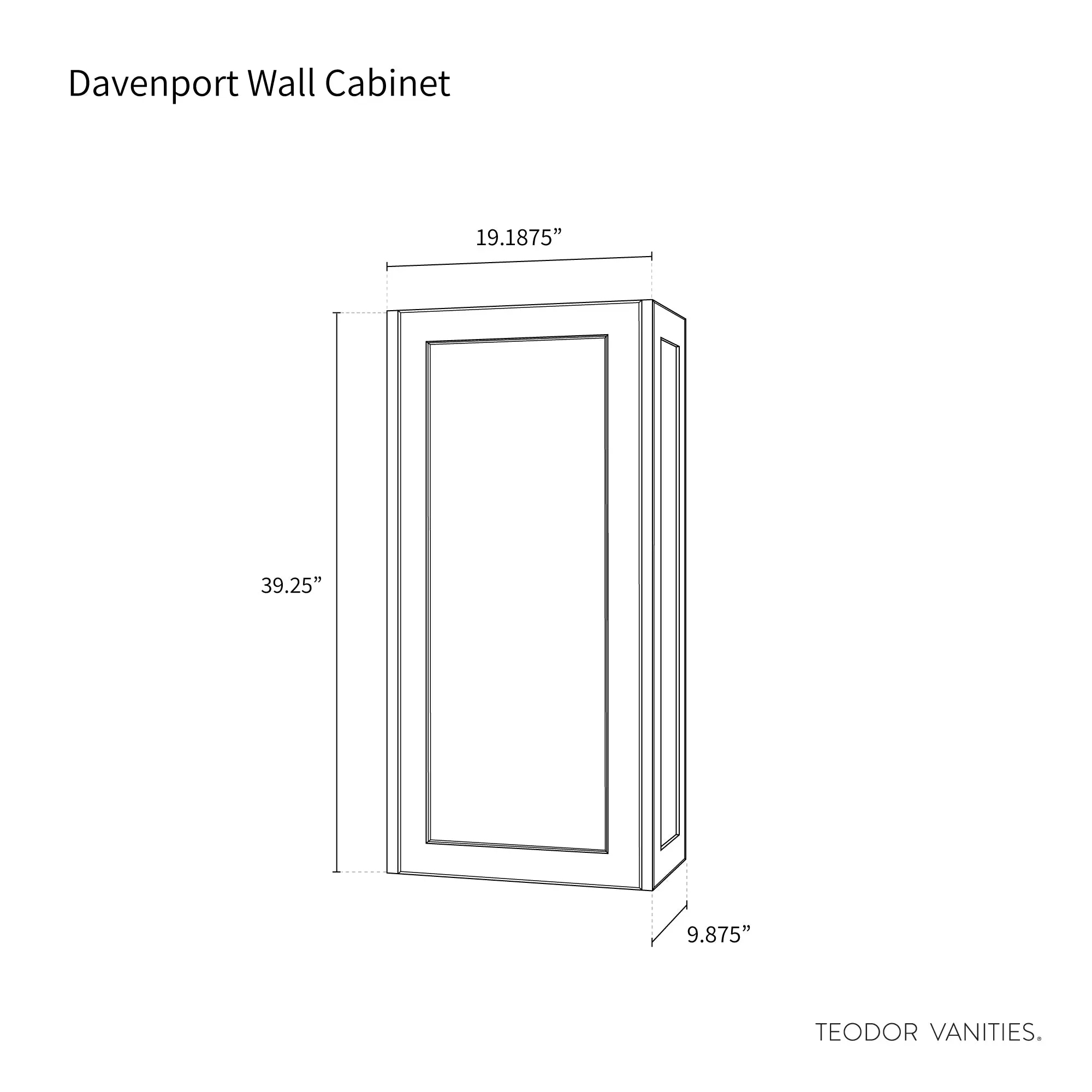 Davenport Almond Coast Wall Cabinet - Image 9