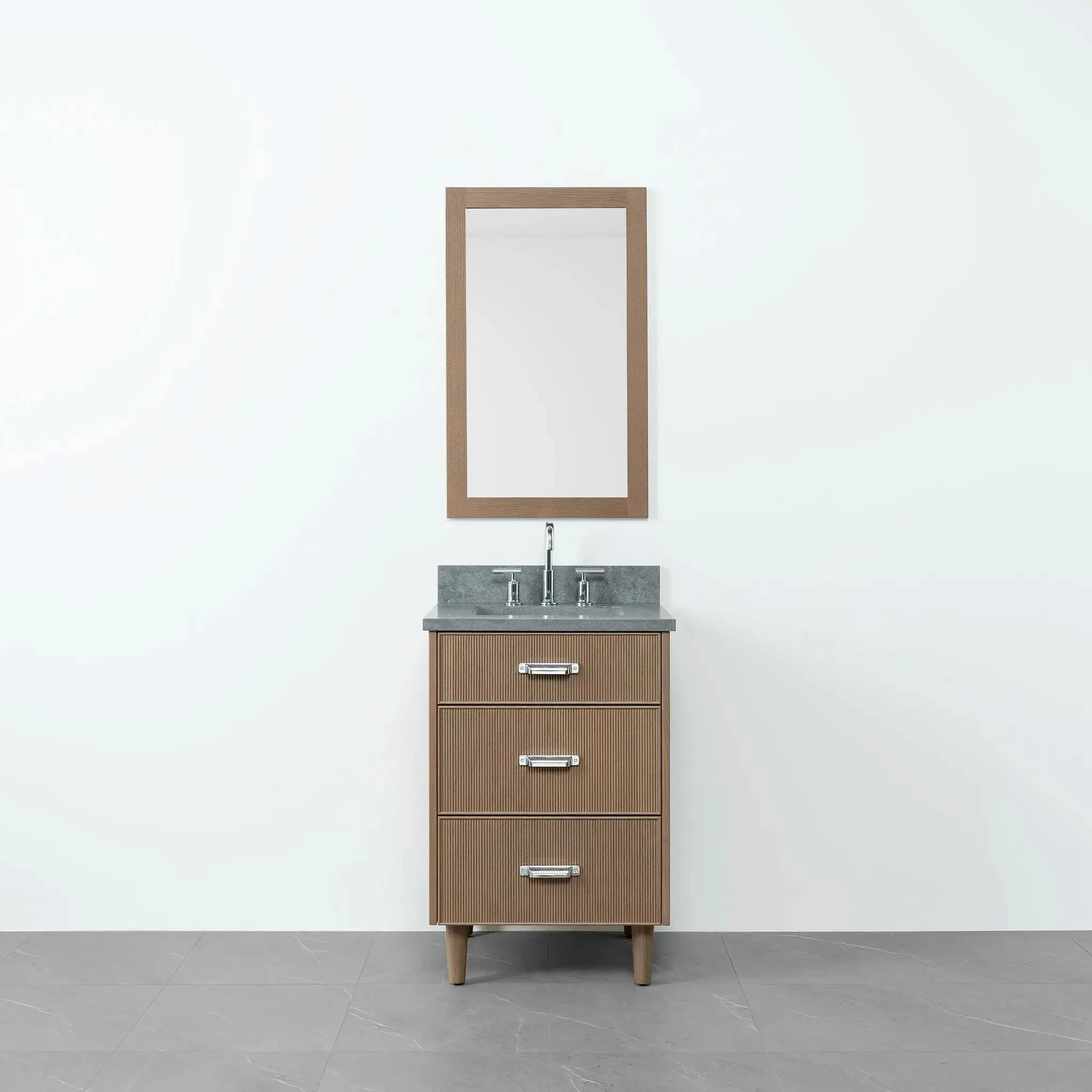 Malibu 24" Almond Coast Bathroom Vanity - All Drawers - Image 13