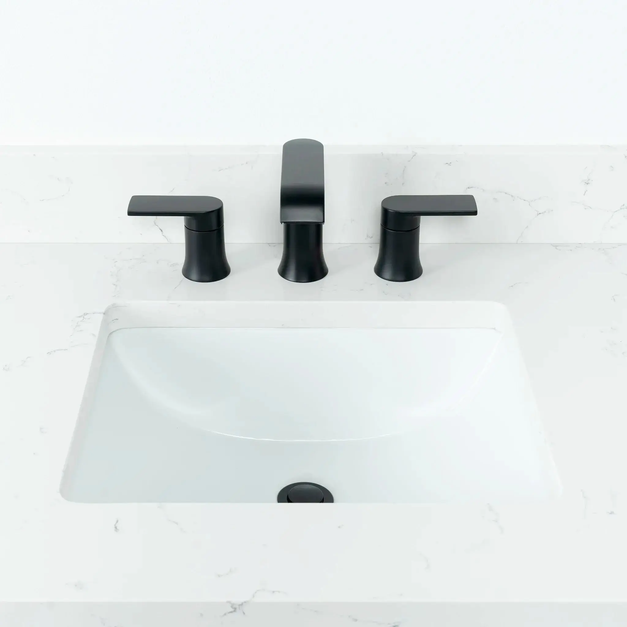 Malibu 36" American Black Walnut Bathroom Vanity, Left Sink - Image 10