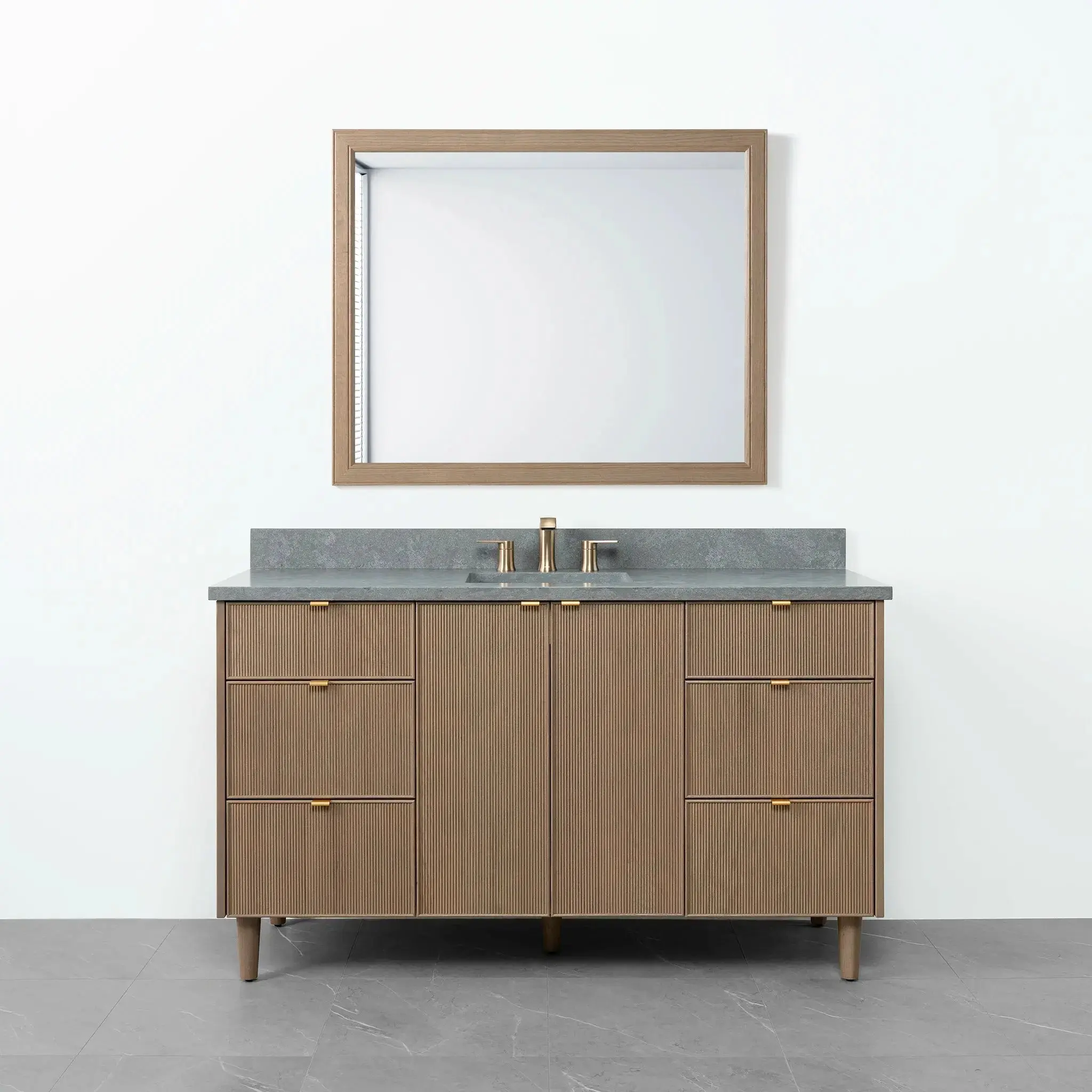 Malibu 60" Almond Coast Bathroom Vanity - Image 18