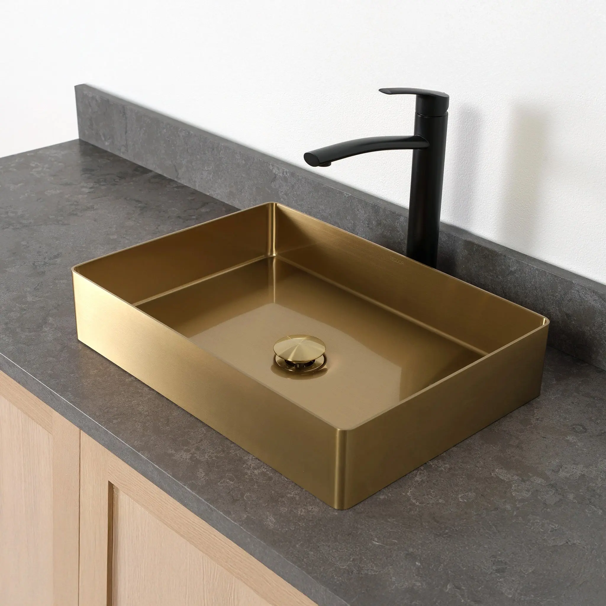 Rectangular Stainless Steel Vessel Sink - Image 10
