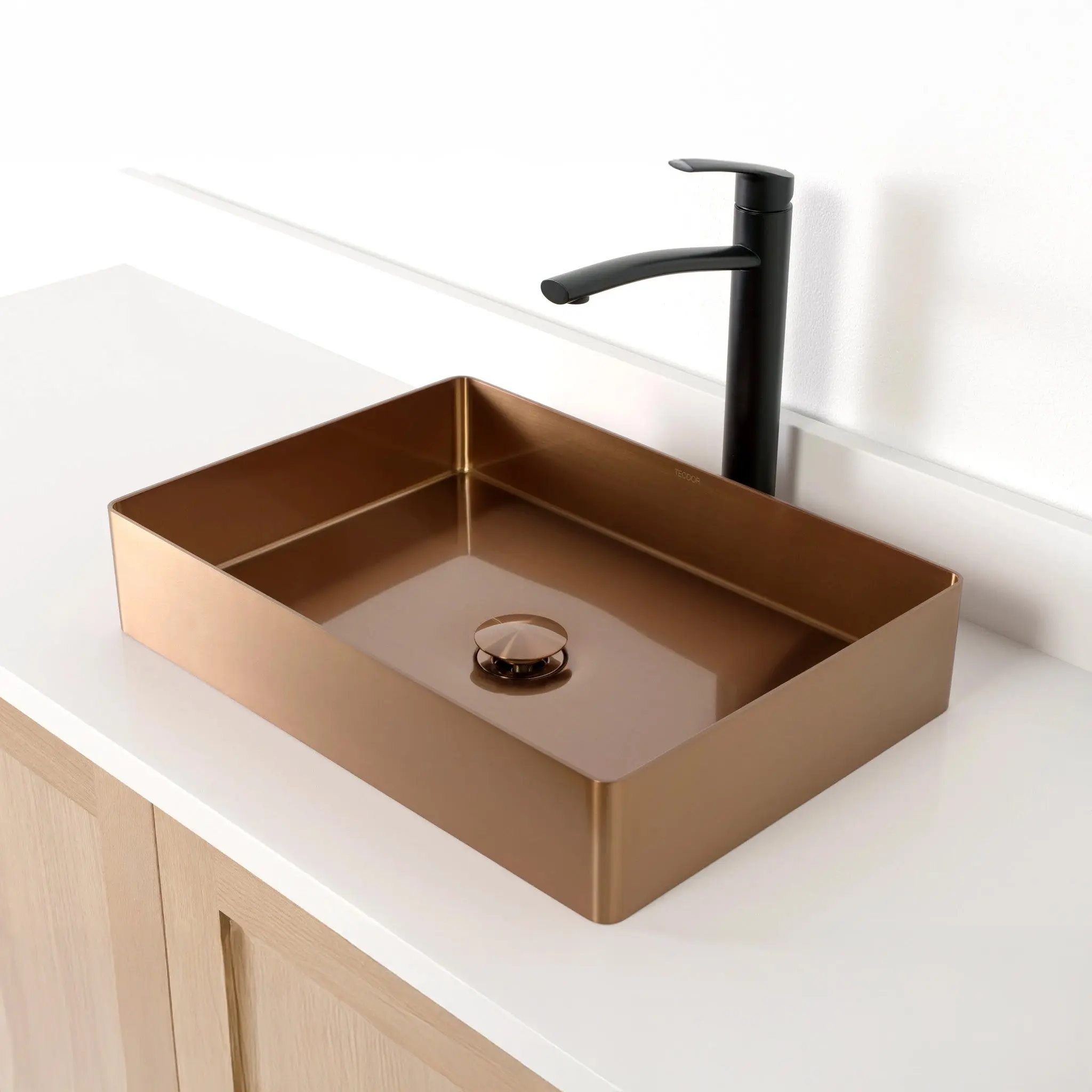 Rectangular Stainless Steel Vessel Sink - Image 14