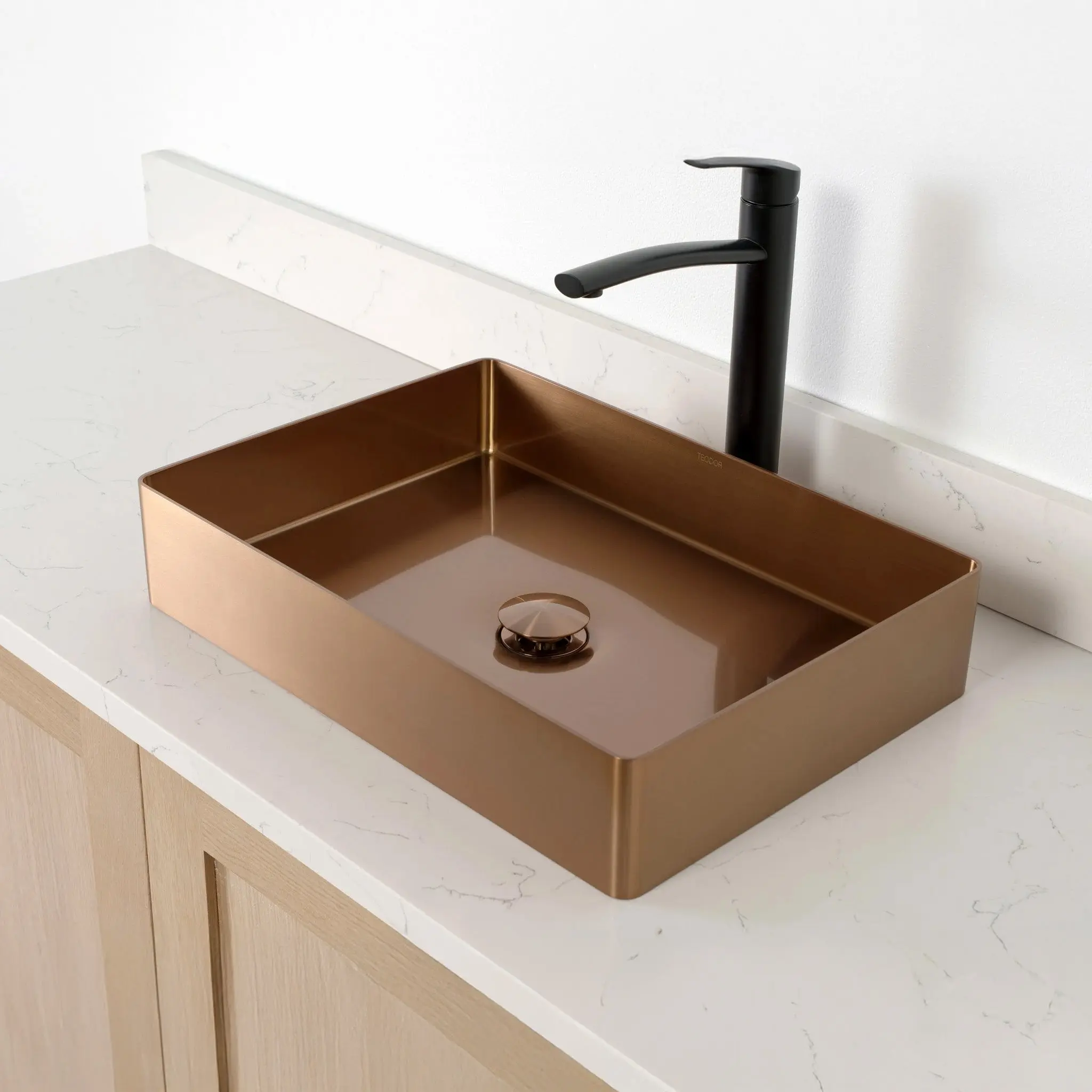 Rectangular Stainless Steel Vessel Sink - Image 15