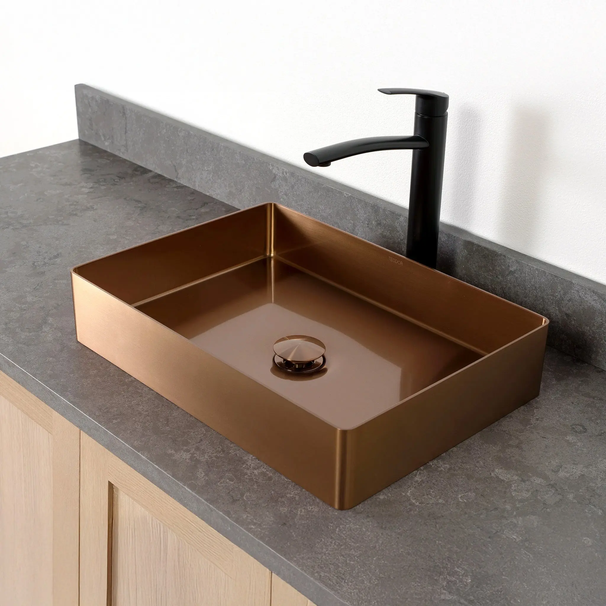 Rectangular Stainless Steel Vessel Sink - Image 16