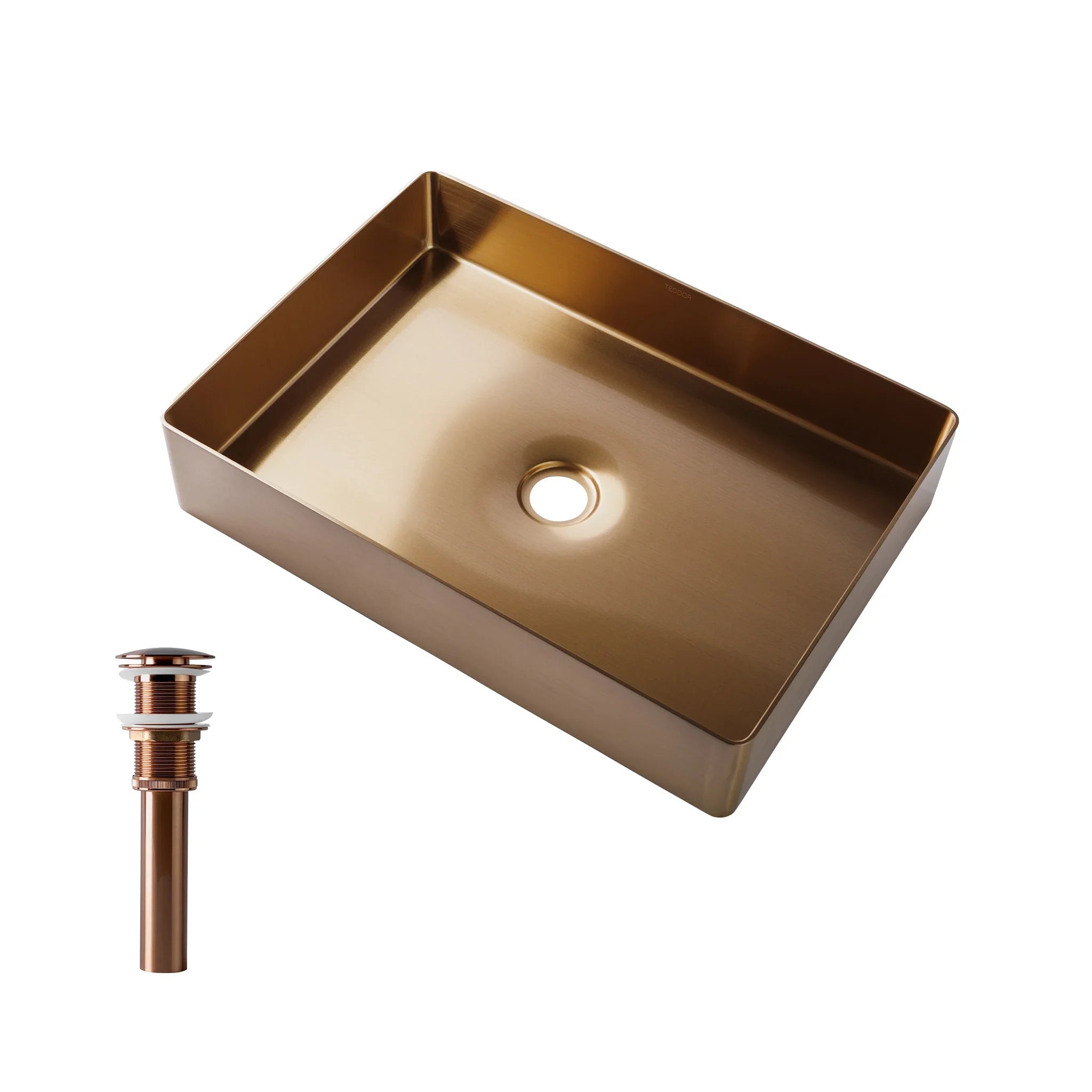 Rectangular Stainless Steel Vessel Sink - Image 18