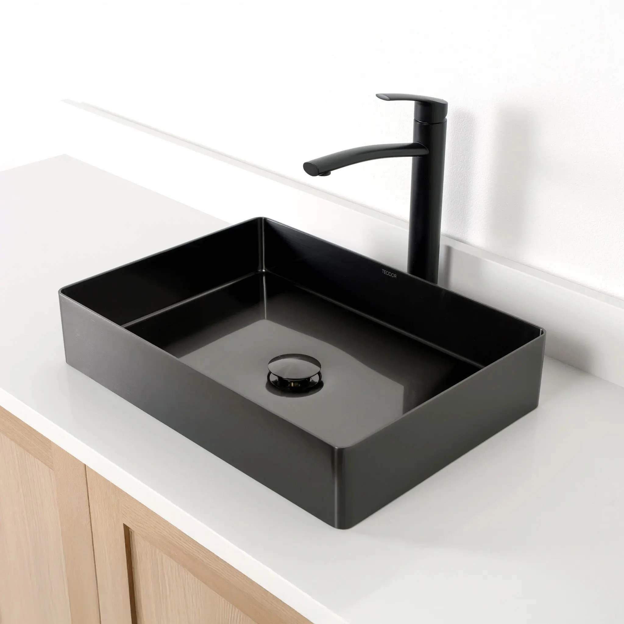 Rectangular Stainless Steel Vessel Sink - Image 20