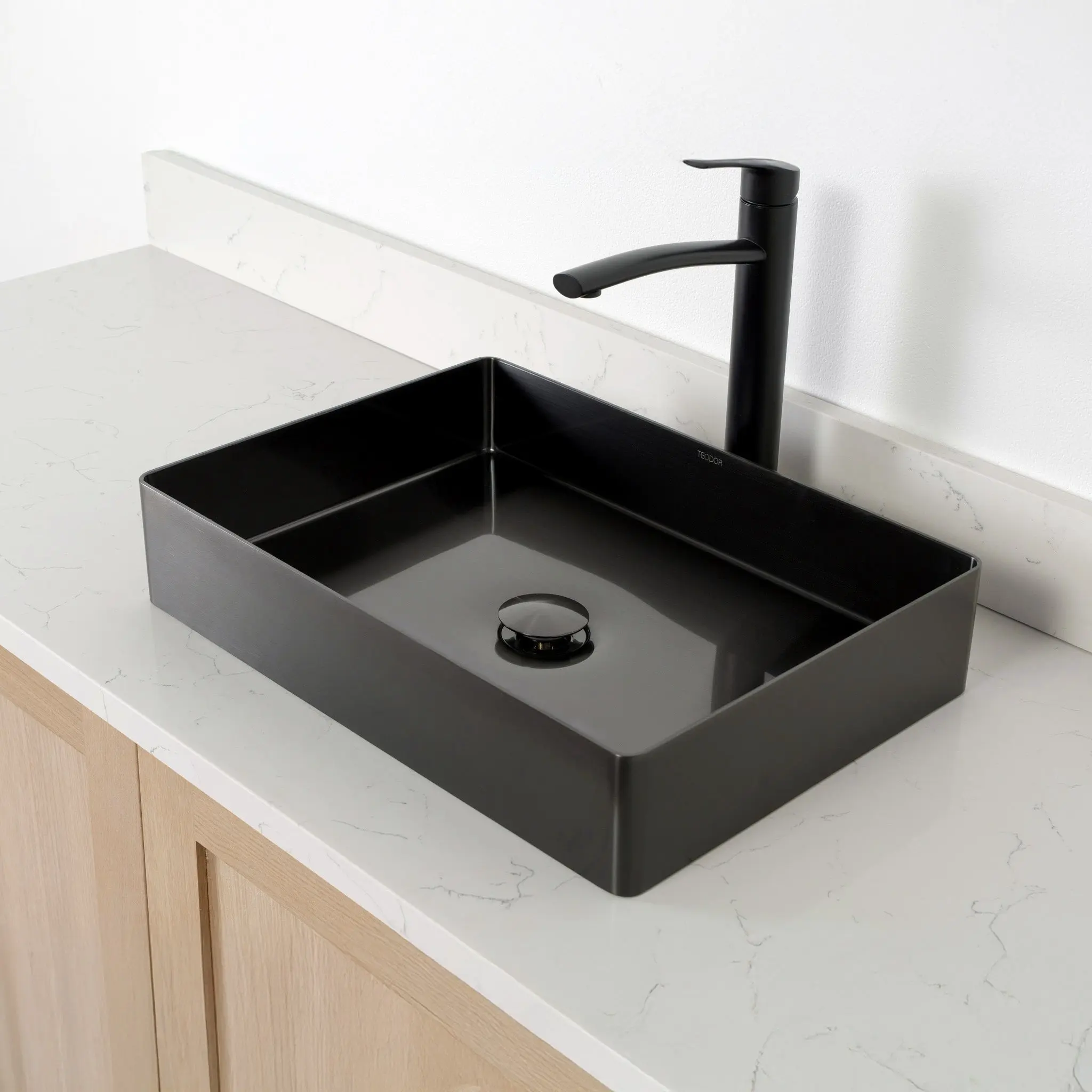 Rectangular Stainless Steel Vessel Sink - Image 21