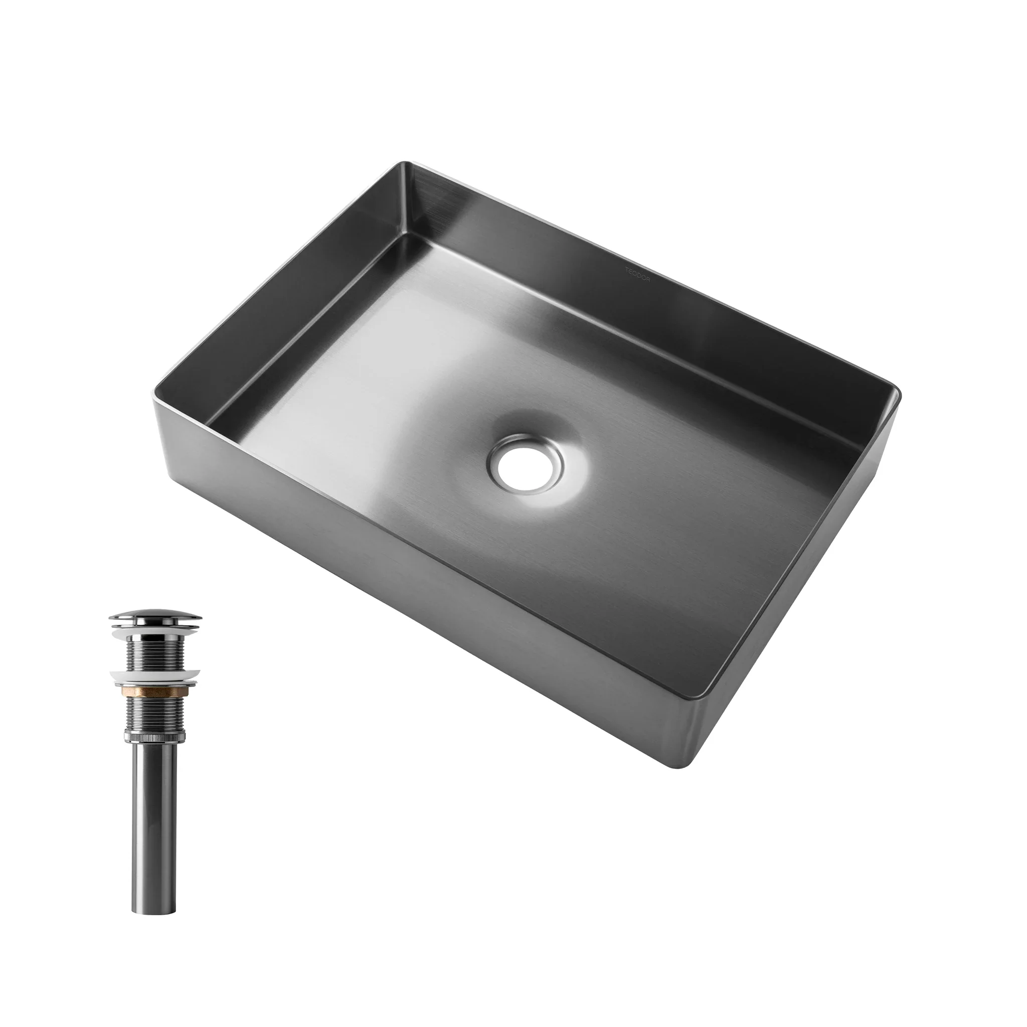 Rectangular Stainless Steel Vessel Sink - Image 6