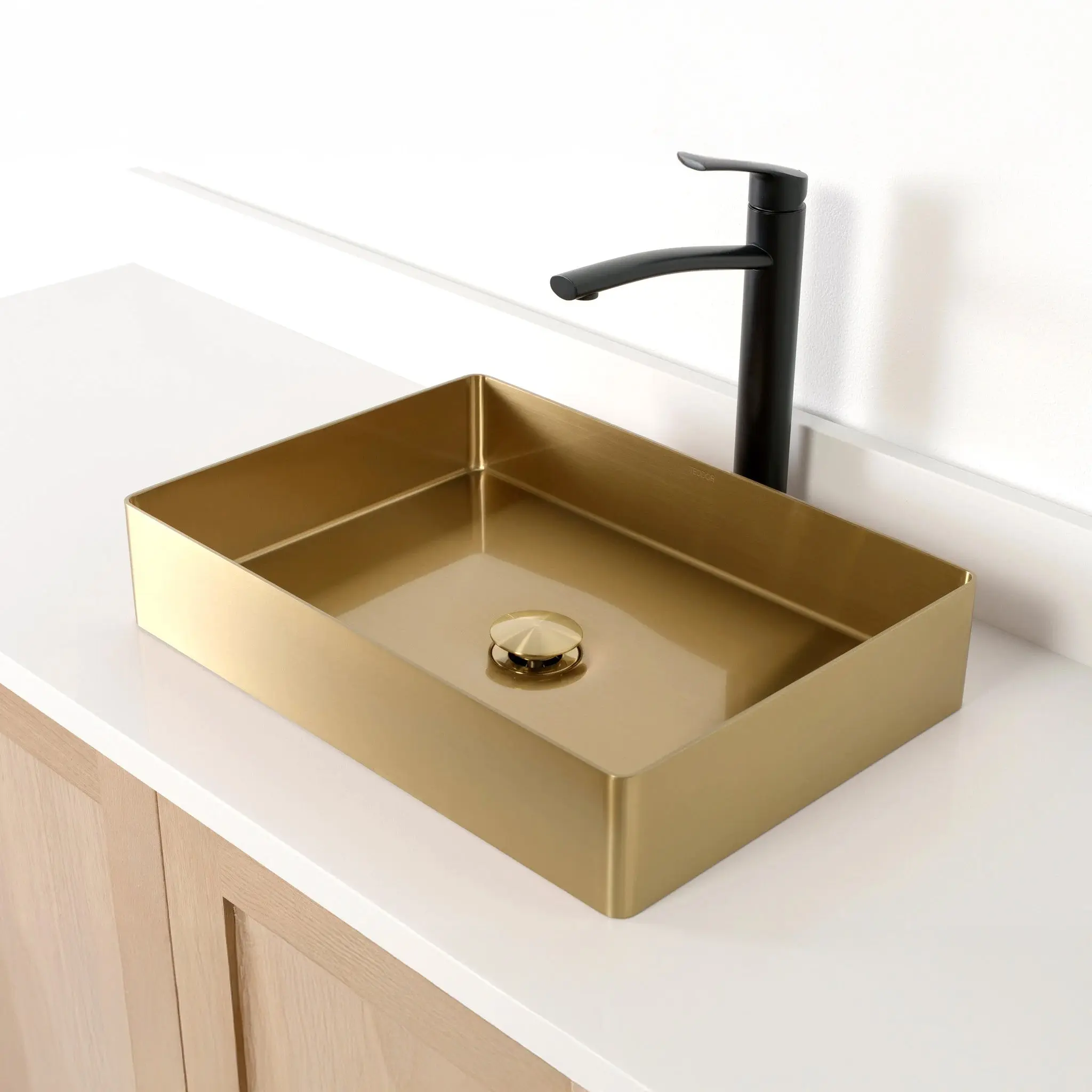 Rectangular Stainless Steel Vessel Sink - Image 8