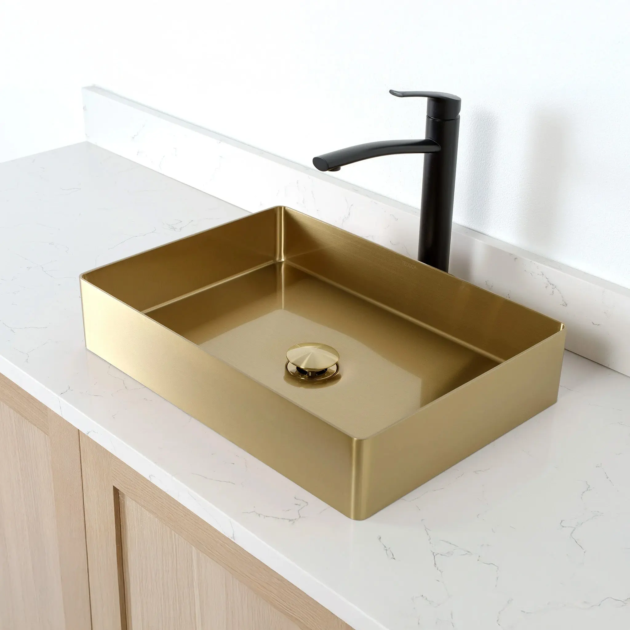 Rectangular Stainless Steel Vessel Sink - Image 9