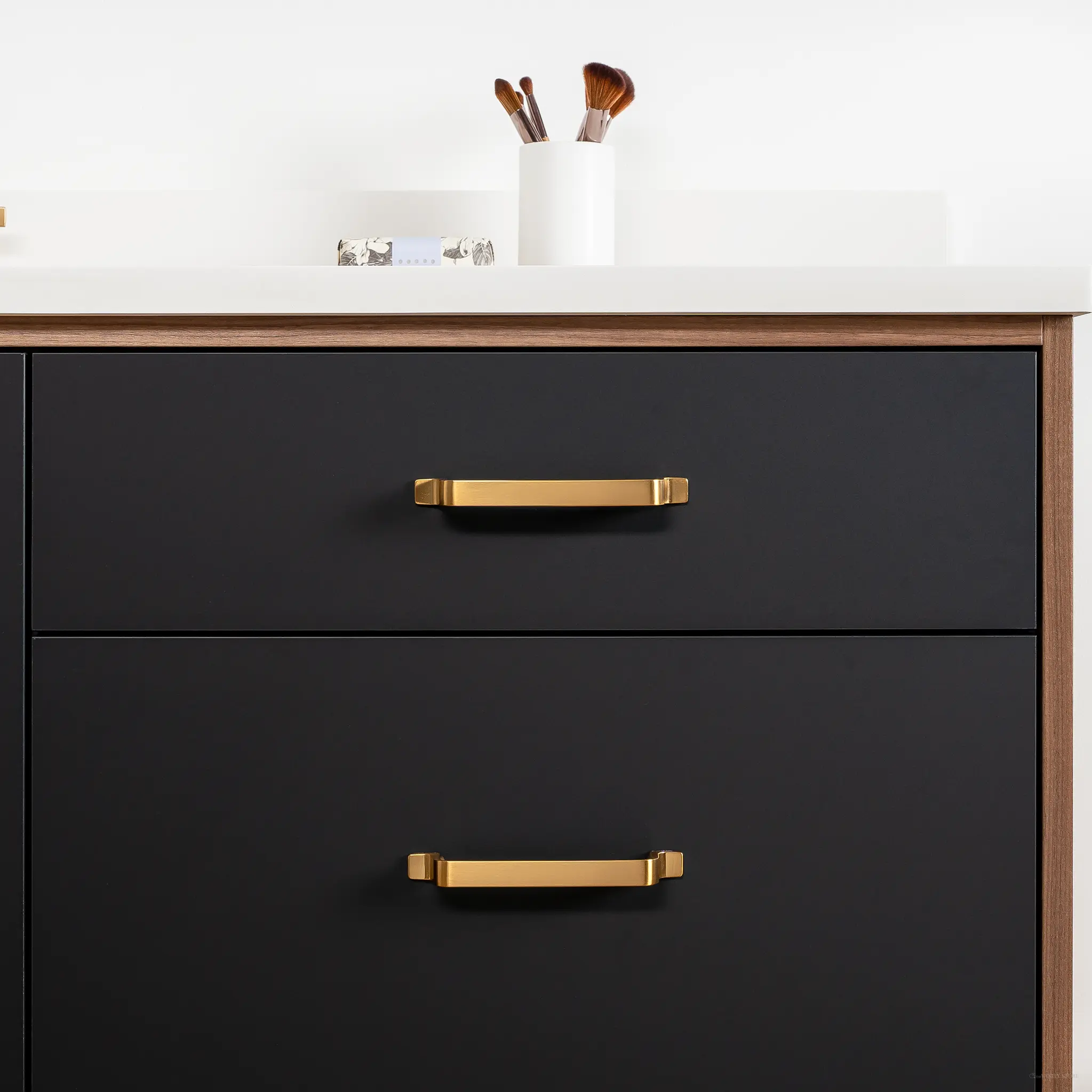 Sidney 72" Wall Mount Matte Black Bathroom Vanity - Image 12