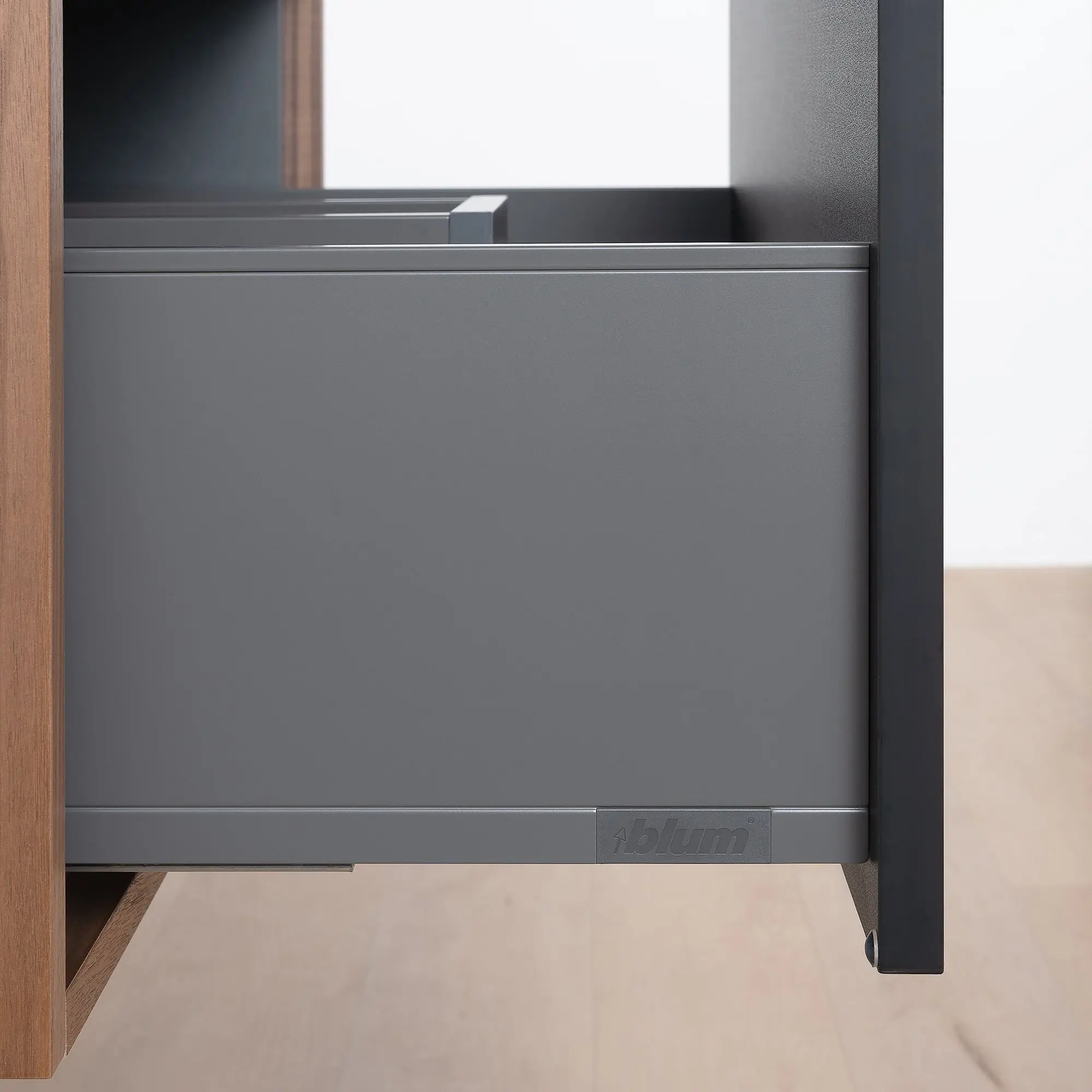 Sidney SLIM 30" Wall Mount Matte Black Bathroom Vanity - All Drawers - Image 12