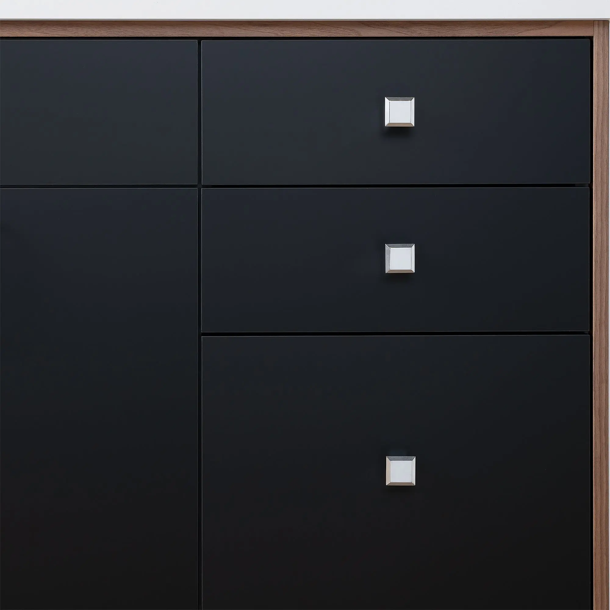 Sidney SLIM 60" Matte Black Bathroom Vanity - Image 12