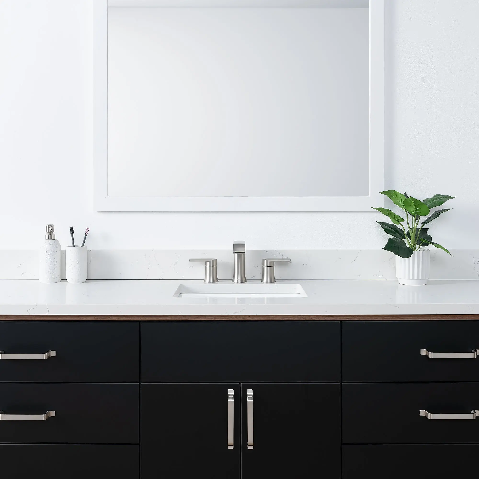 Sidney SLIM 72" Matte Black Bathroom Vanity - Image 11