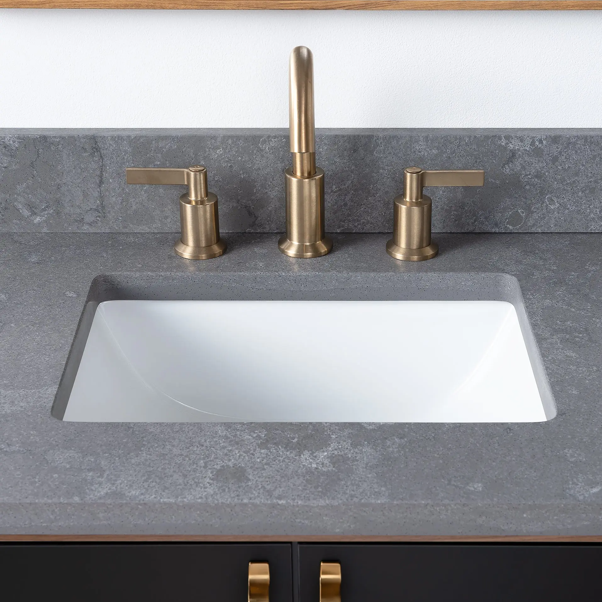 Sidney SLIM 72" Wall Mount Matte Black Bathroom Vanity, Double Sink - Image 14