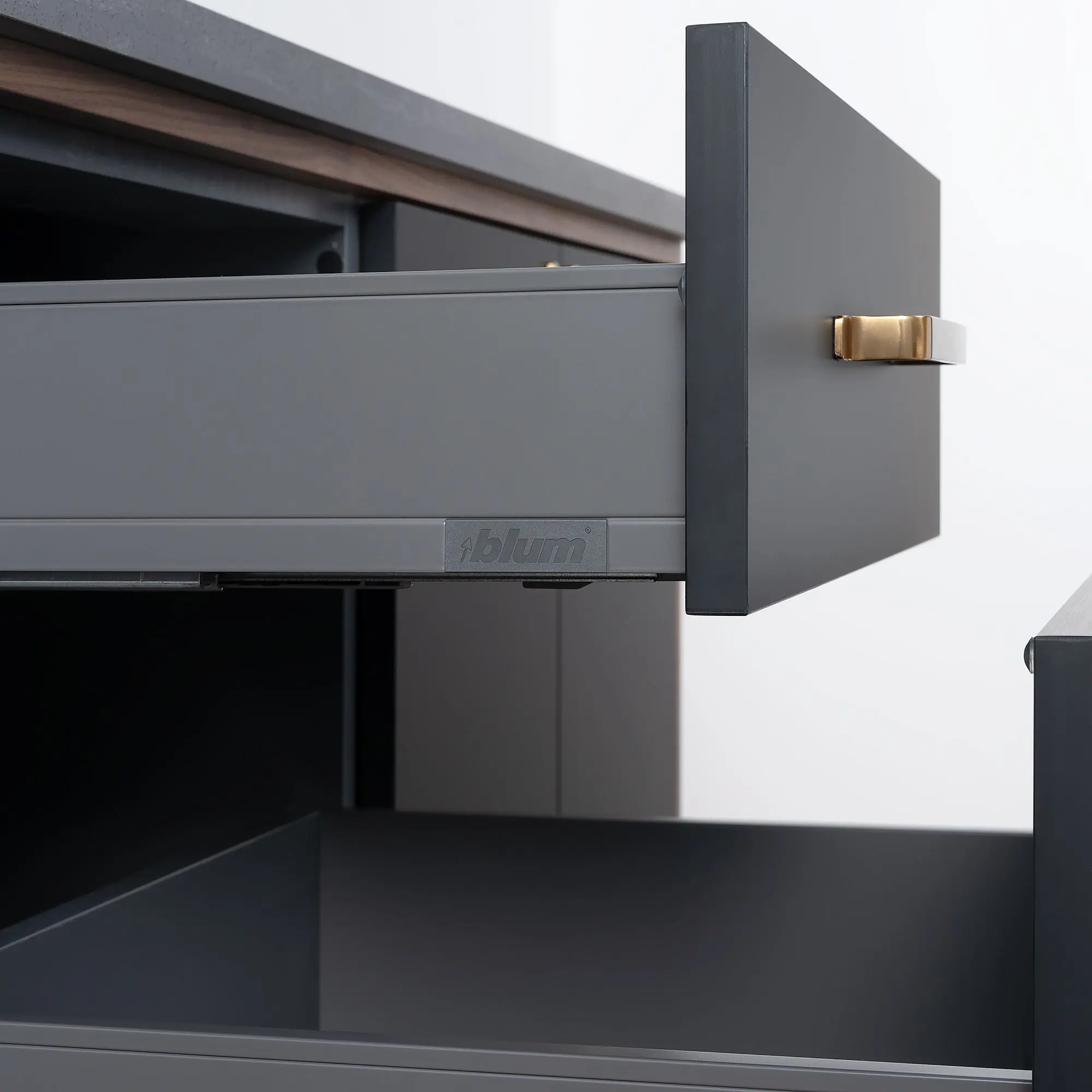 Sidney SLIM 72" Wall Mount Matte Black Bathroom Vanity, Double Sink - Image 16