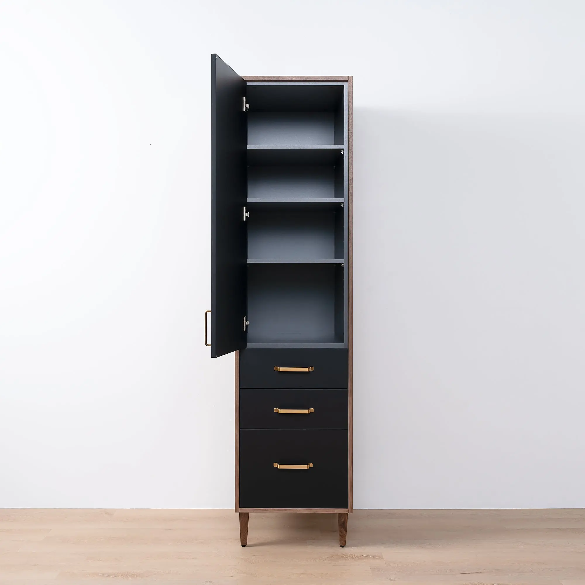 Sidney Matte Black Linen Cabinet - Image 10