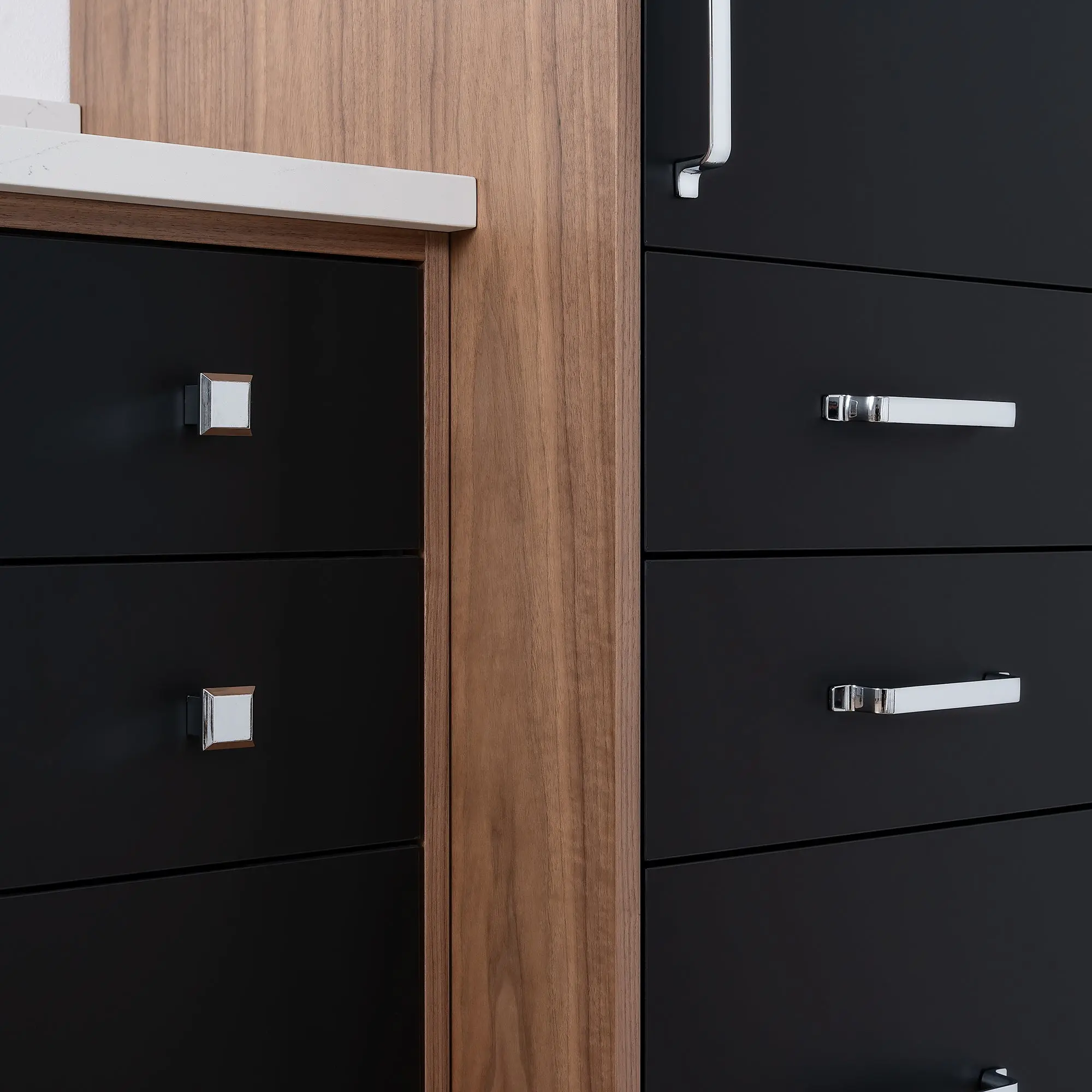 Sidney Matte Black Linen Cabinet - Image 6
